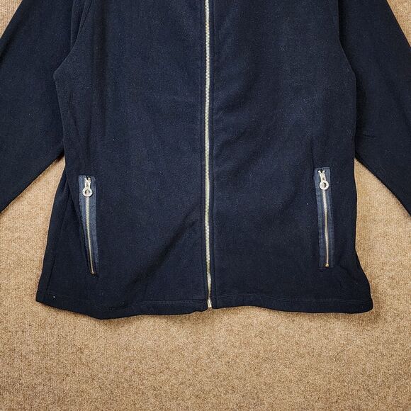 NWT Calvin Klein Performance Women Fleece Jacket Full Goldtone Zip High-Neck 1X - Picture 2 of 13